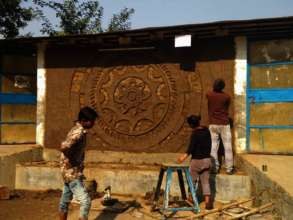 Making of the Traditional Wall Mural with cow dung.jpg