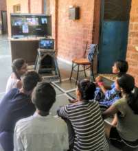 Online class through zoom