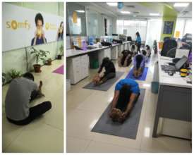 Yoga at Somfy Foundation