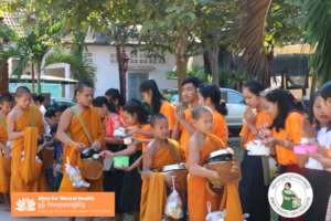 Giving Alms to Monks for mental health