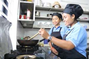 Chef Sophea happy at work!