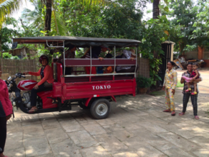 Our workshop participants safely arriving to WRC