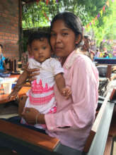 Mother and baby who attend WRC sessions