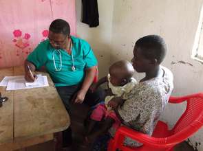 Doctor in a sanitary visit