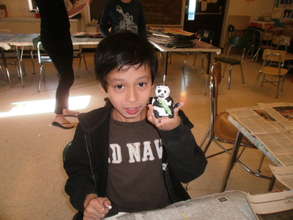 Danny with his artwork!