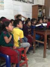 Audience members at our first short film festival