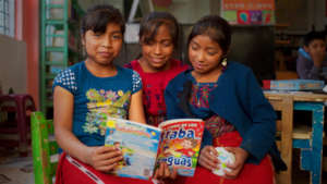 Library users enjoying a good book