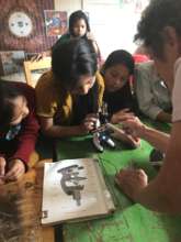 Budding scientists learning their new tools