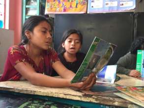 Readers enjoy helping each other with new words.