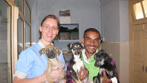 Dr. Miet and Ajeet at Tibet Charity