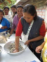 Making preserved foods from organic produce