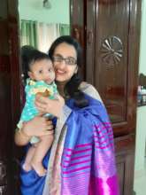 Chinnu and her baby girl