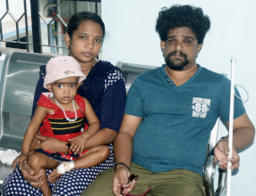 Birju family at Aravind Eye Hospital-Madurai