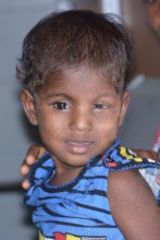 Gopika, 5 years after her eye cancer diagnosis.
