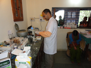 Jagdish Nayal (Lab Tech) keeping cool