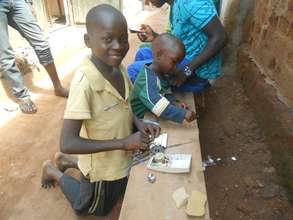 Shafic with his radio