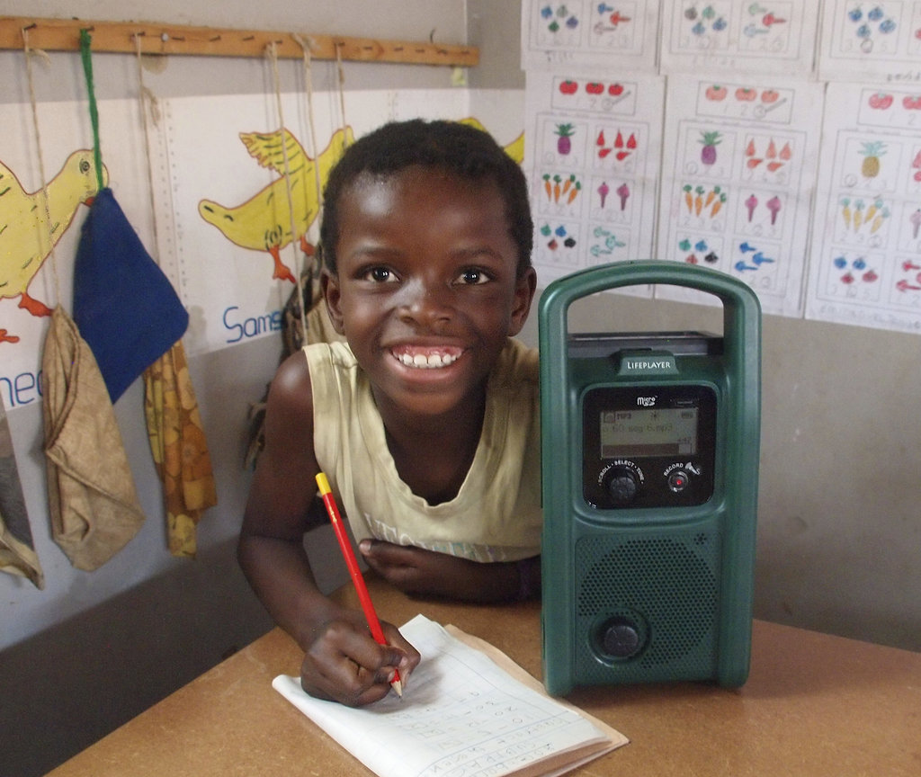 Solar MP3 players to educate Zambian children