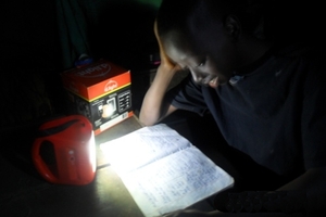 Solar D-Light helps Edward study at night