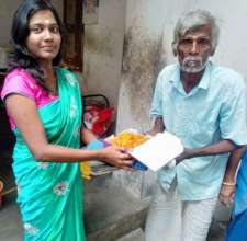 Dr.Sugasini distributed deepavali festival sweet