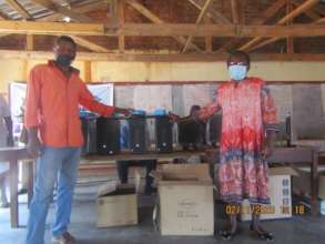 Donating computers to Rimbi Primary School