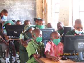 Mbeure Students Getting Hands On Computer Training