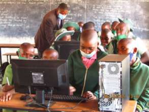 Mbeure Students Getting Hands On Computer Training