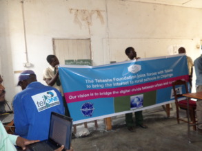 TELONE WORKING ON THE VSAT DISH
