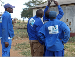 TELONE Technicians Installing VSAT At Rimbi High