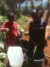 Children enjoy clean water proximity
