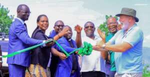 Celebrating the new security wall at Kibangira