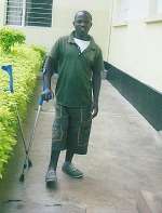 Sylvestre up on his legs at last!