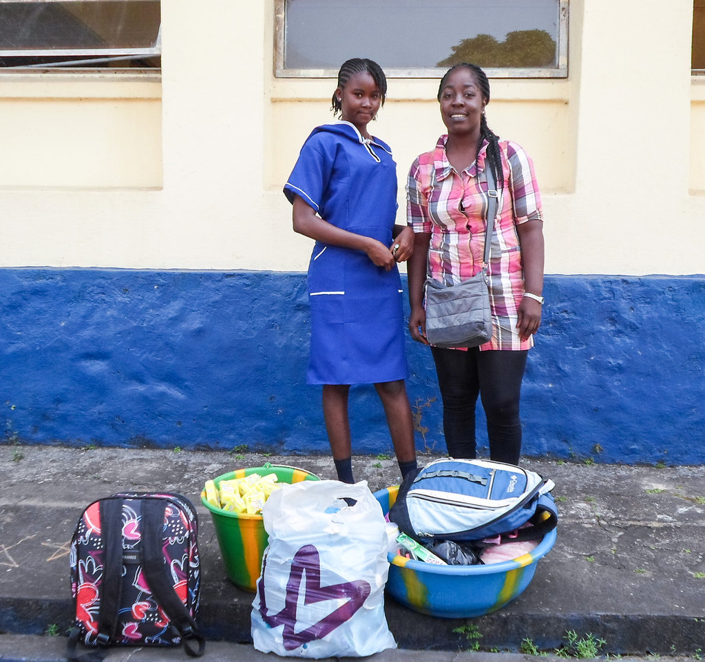 Program Officer Johana & Boarding Student Musu