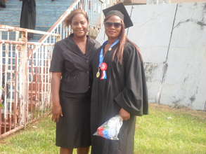 Korto Johnson in gown