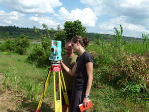 Sonya and Andrew from EWB-CU survey the new land