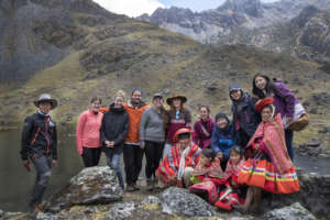 The most recent tour group to visit Huilloc Alto.