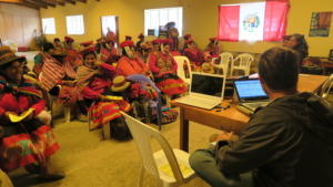 Juan Camilo readies the presentation