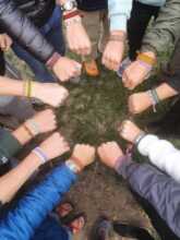 Bracelets made by visitors during their lesson