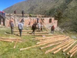 A roof is now in progress