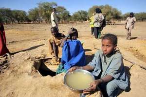 Malian refugees are face a shortage of clean water
