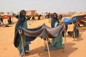 Many refugees have unstable makeshift shelters.