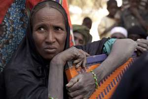 Worry is apparent on many refugees' faces.