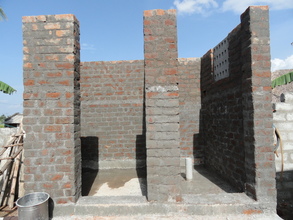 Bathroom in progress, Endiyur Village