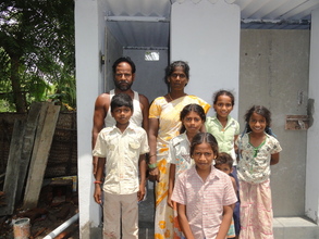 Proud beneficiary family of Endiyur Village