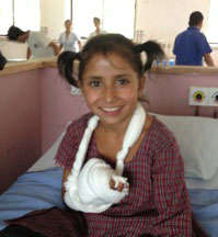 8-yr-old Sumata has a new life after hand surgery.