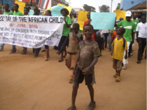 Street children mark the Day of the African Child