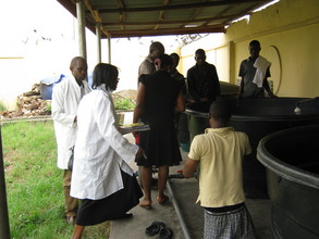 JOB CREATION: Disabled youths man our fish farm.