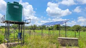Solar-powered water reticulation system