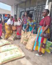 Donation of seeds and fertilizer