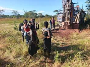Kapalanga women celebrating the success drill