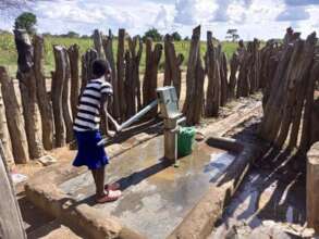 SCHOOL BOREHOLE AND HANDPUMP